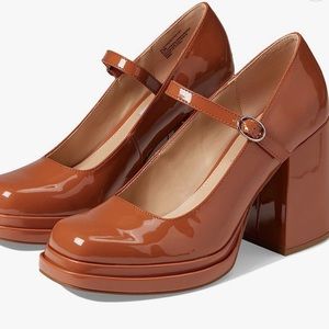Steve Madden Olivvia Mary Jane Pump (Cognac Patent) sz 8.5